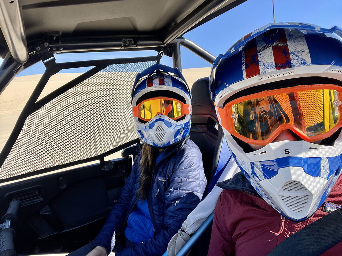 Xerces staff in an off highway vehicle and associated gear