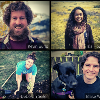 New Xerces staff Fall 2021: Kevin Burls, Isis Howard, Deborah Seiler, Blake Wiltse.